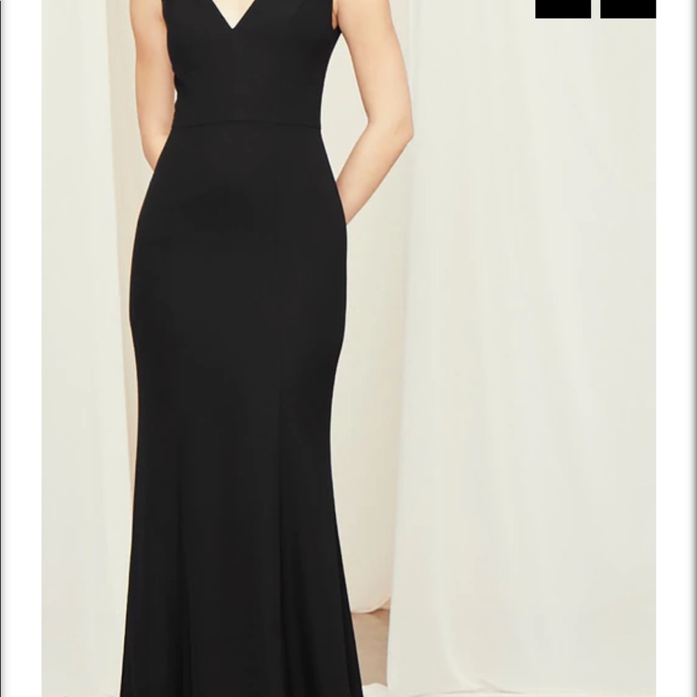 Amsale navy formal dress-new without tags/never worn!